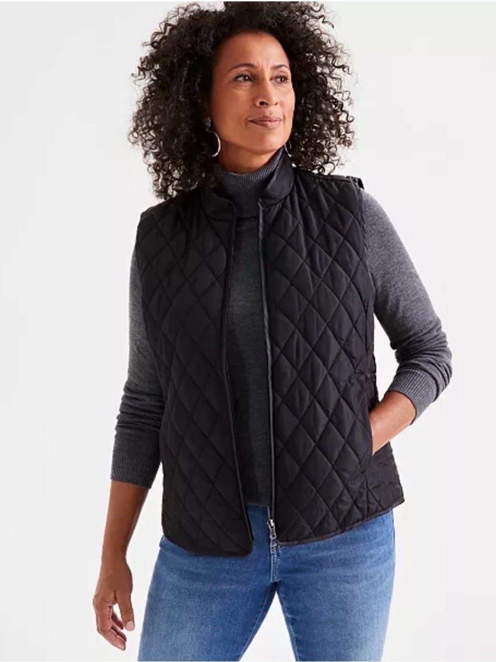 Style & Co Quilted Puffer Vest – Size Large